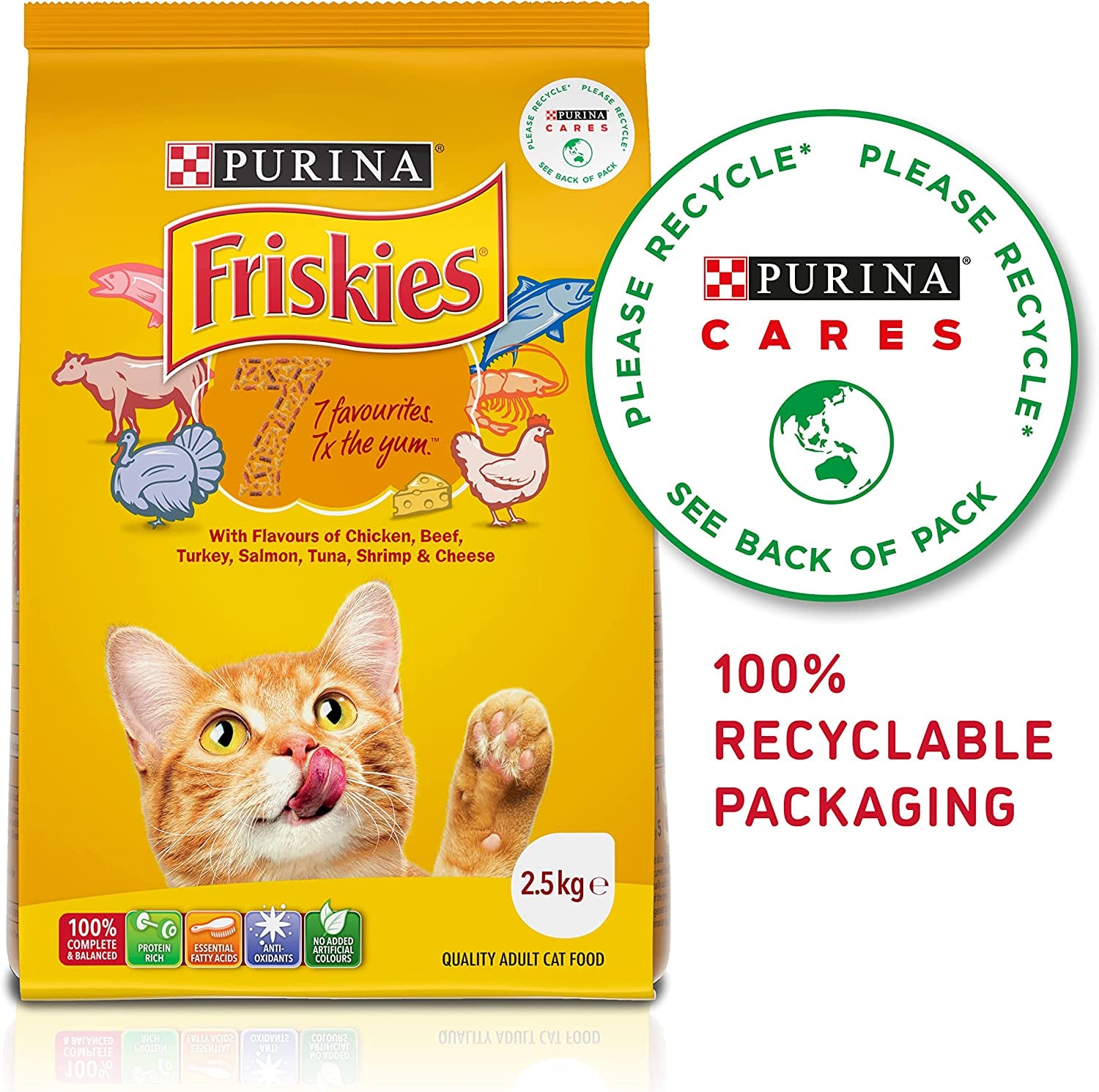 FRISKIES Adult Dry Cat Food 7 2.5Kg
